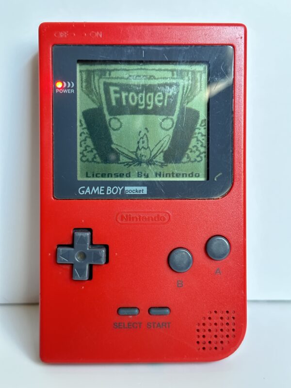 Nintendo GAME BOY Pocket MGB-001 RED and Frogger Game