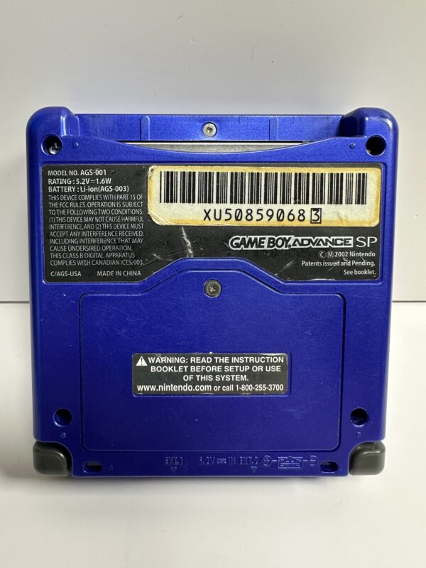 Colbalt Blue Nintendo Gameboy Advance SP with Charger - Image 9